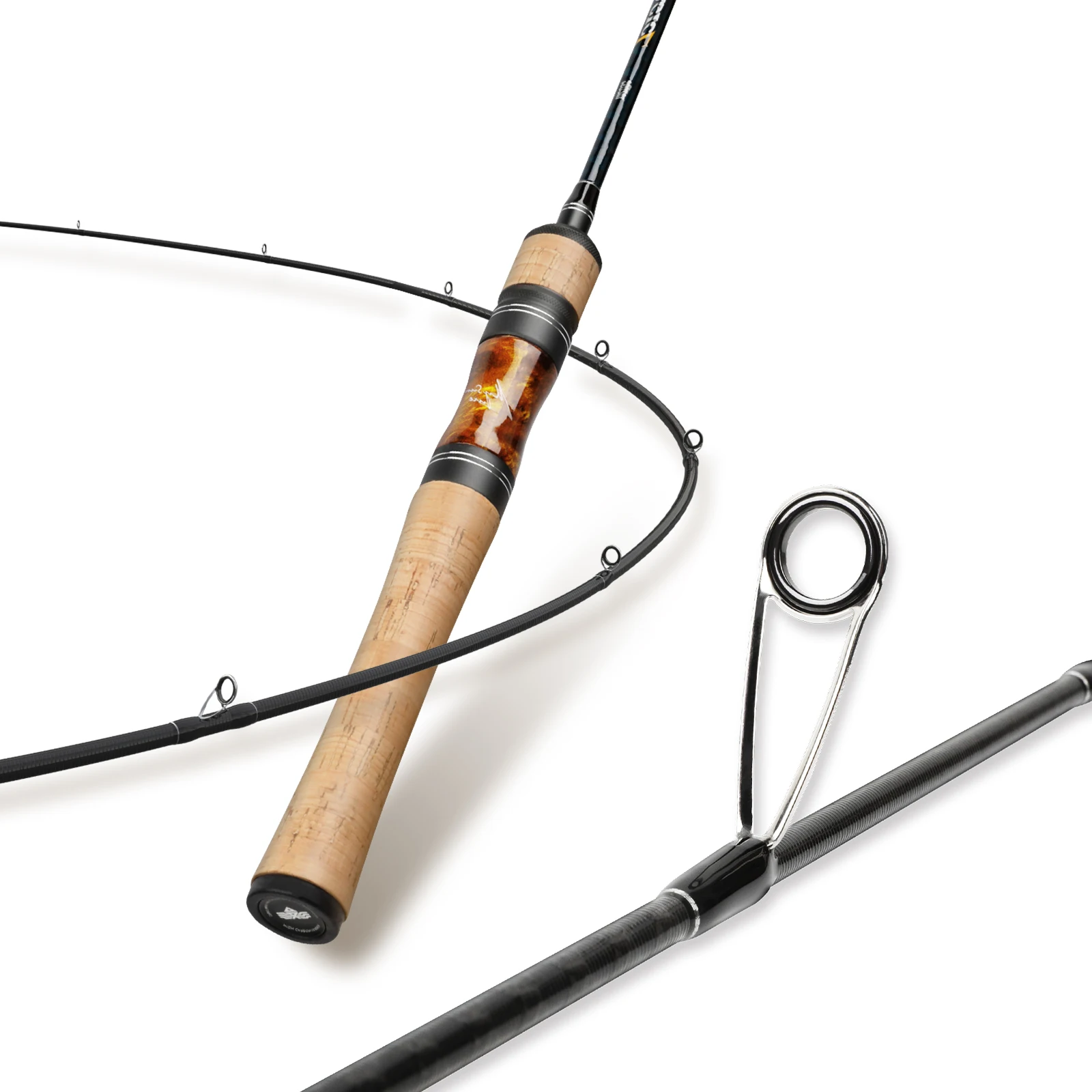 HANDING Magic UL Mini Fishing Rod 30T Carbon Fiber Fuji O+A Guides Crok Handle Micro Spinning/Casting Rod for Lighter Lure/Line
HANDING Magic UL Mini Fishing Rod 30T Carbon Fiber Fuji O+A Guides Crok Handle Micro Spinning/Casting Rod for Lighter Lure/Line