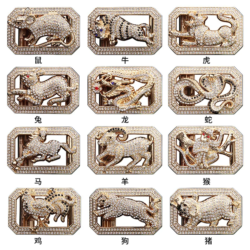 New High Quality Men's Zodiac Zodiac Diamond Soft Cowhide Automatic Buckle Pants Belt for Casual Daily Belts Accessories Gift
New High Quality Men's Zodiac Zodiac Diamond Soft Cowhide Automatic Buckle Pants Belt for Casual Daily Belts Accessories Gift