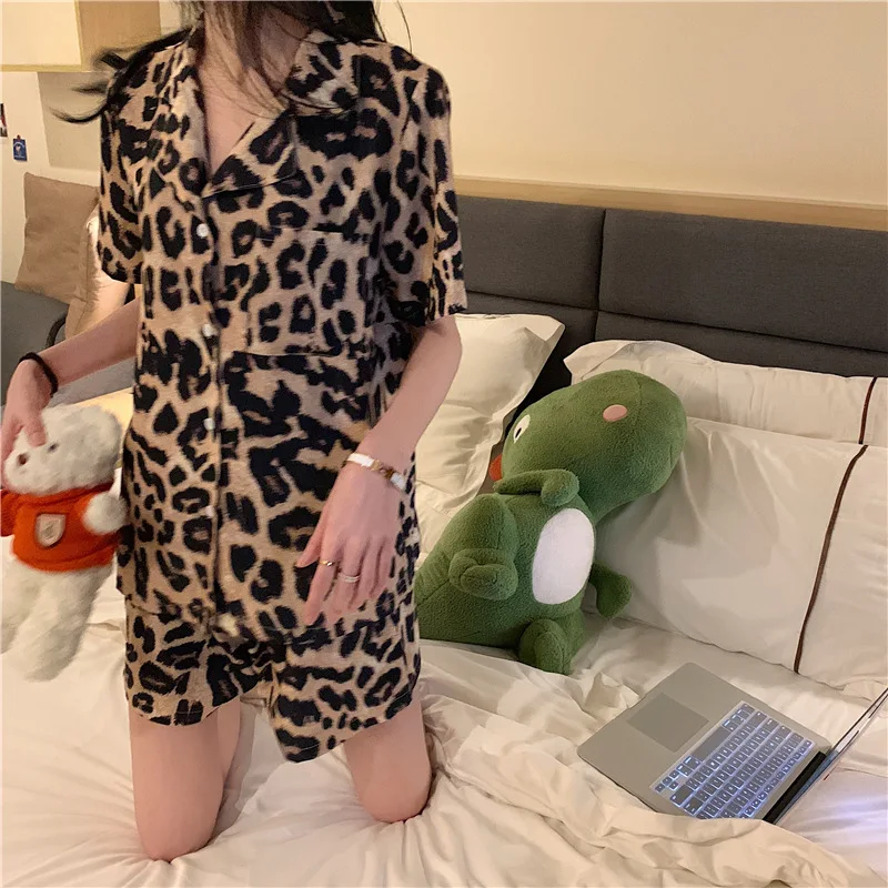 Pajama Sets Women Summer Lovely Strawberry-print Sweet Teens Korean Style Leisure Fashion Design Mujer Soft Simple Sleepwear Ins 100 S49c19e076d83469ca5cc16eef31ca30df