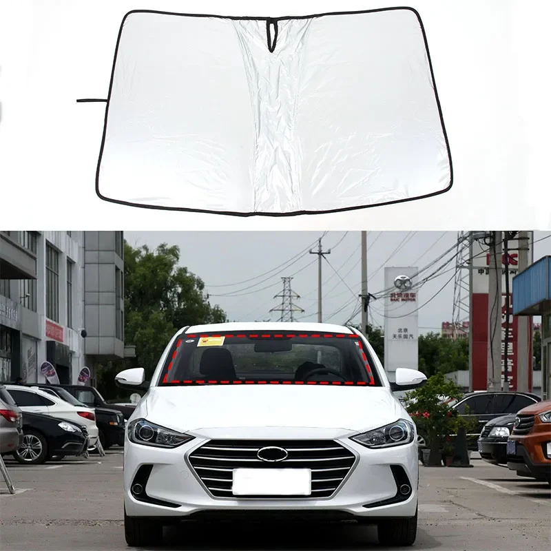 For Hyundai ELANTRA 2016 Silver Tape Car Front Windshield Anti-UV Sunshade Car Accessories
For Hyundai ELANTRA 2016 Silver Tape Car Front Windshield Anti-UV Sunshade Car Accessories