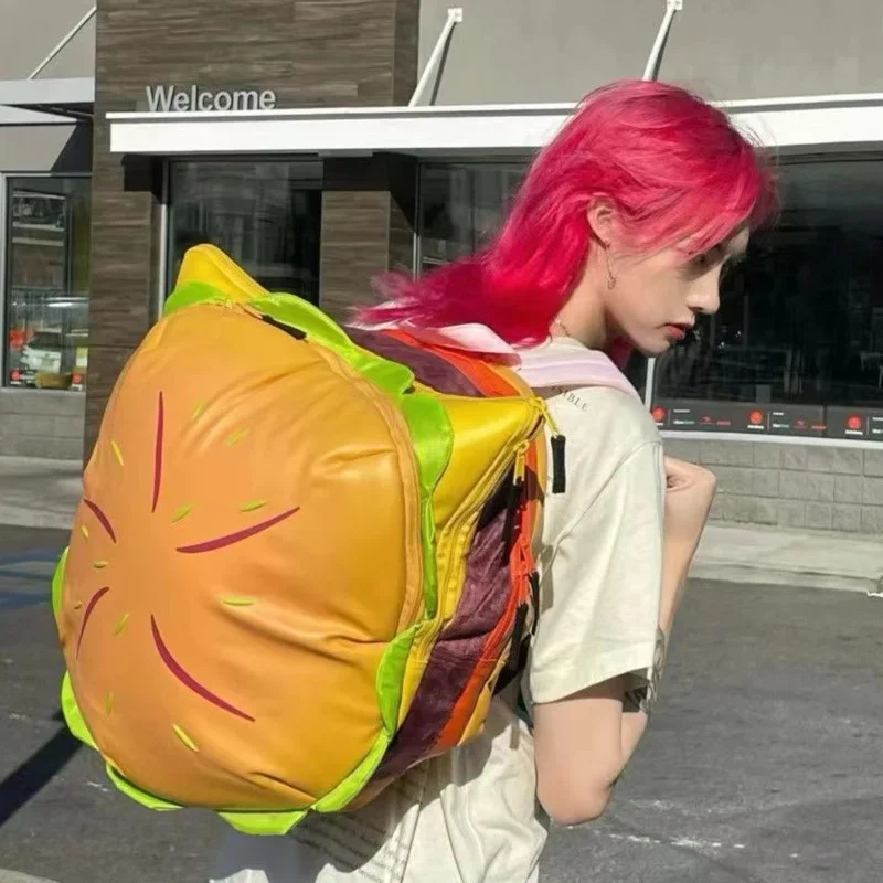 Y2K Hamburg Backpack Crossbody Bag Korean Version Large Capacity Multi-Layer Hamburger Shopping Bag Parent Child Backpack
Y2K Hamburg Backpack Crossbody Bag Korean Version Large Capacity Multi-Layer Hamburger Shopping Bag Parent Child Backpack