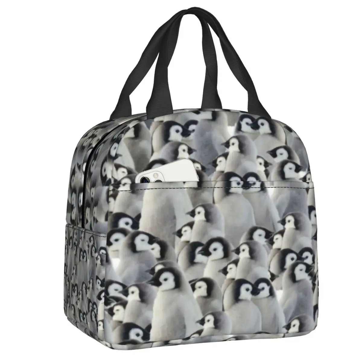 Baby Emperor Penguins Insulated Lunch Bag for School Office Antarctica Animal Leakproof Cooler Thermal Bento Box Women Children 
Baby Emperor Penguins Insulated Lunch Bag for School Office Antarctica Animal Leakproof Cooler Thermal Bento Box Women Children