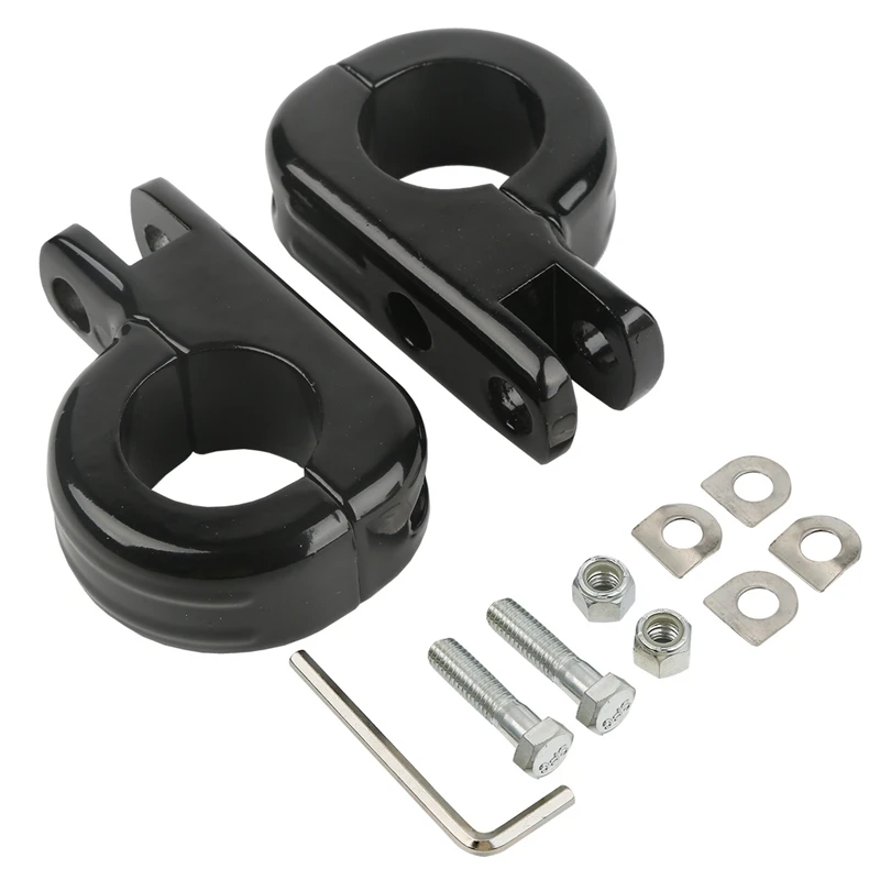Chrome Black Foot Peg Mounting Kit for Harley Honda Yamaha Kawasaki 1.25" Highway Bars
Chrome Black Foot Peg Mounting Kit for Harley Honda Yamaha Kawasaki 1.25" Highway Bars