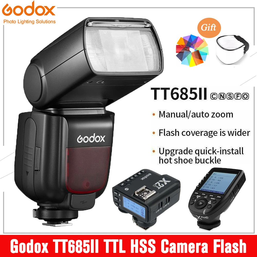 Вспышка для камеры Godox TT685II TTL HSS TT685IIC TT685IIN TT685IIS Встроенная беспроводная система 2,4G X для Canon Nikon Sony Fuji Olympus
Вспышка для камеры Godox TT685II TTL HSS TT685IIC TT685IIN TT685IIS Встроенная беспроводная система 2,4G X для Canon Nikon Sony Fuji Olympus