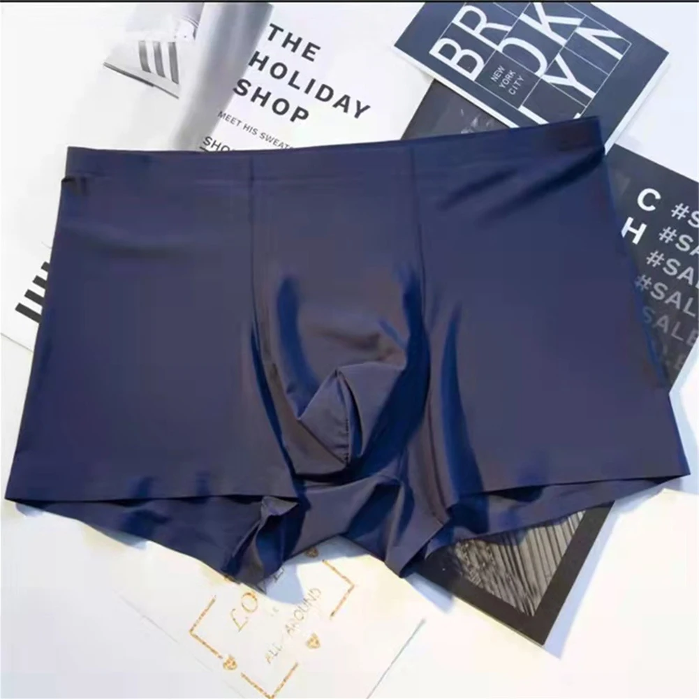 Mens Ice Silk Light Thin Seamless Underwear Briefs Shorts Breathable Pouch Underpants Trunks Comfortable Male Boxer Shorts
Mens Ice Silk Light Thin Seamless Underwear Briefs Shorts Breathable Pouch Underpants Trunks Comfortable Male Boxer Shorts