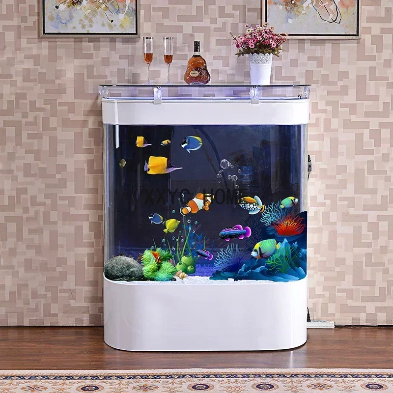 CXH Change Water Glass Home Living Room Landscape Ecological Floor Large Fish Globe
CXH Change Water Glass Home Living Room Landscape Ecological Floor Large Fish Globe