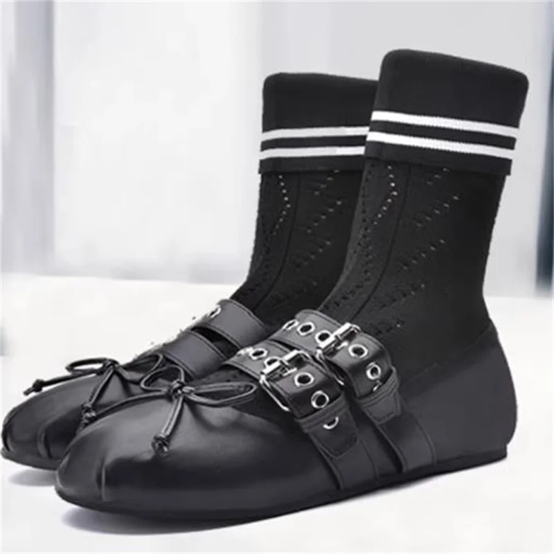 Belts Buckle Shoes for Ladies Round Toes Flat Heels Pleated Women's Butterfly-knot Chassure Femme Knitting Female Sewing Boots
Belts Buckle Shoes for Ladies Round Toes Flat Heels Pleated Women's Butterfly-knot Chassure Femme Knitting Female Sewing Boots