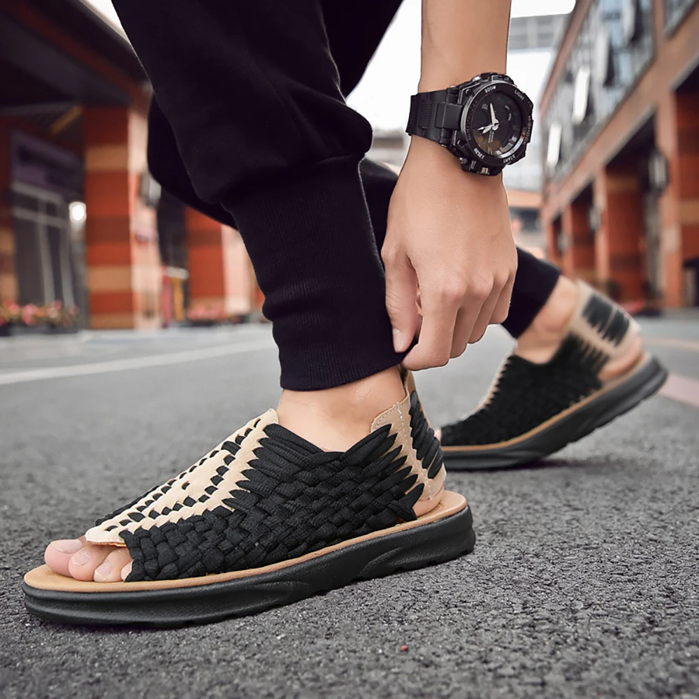 New Breathable Sandals Men's and Women's Fashion Casual Woven Sandals Women's Beach Shoes
New Breathable Sandals Men's and Women's Fashion Casual Woven Sandals Women's Beach Shoes