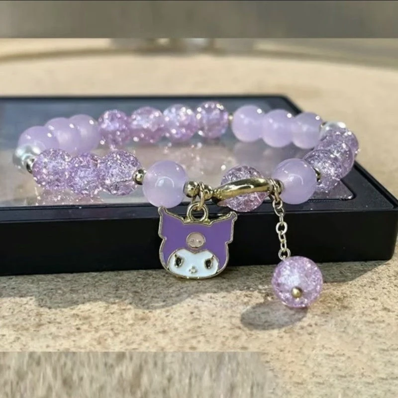 Kuromi Cinnamoroll Sanrio Kawaii Anime Bracelet Girly Heart Sweet Cartoon Cute Accessory Decoration Lovely Toys for Girls
Kuromi Cinnamoroll Sanrio Kawaii Anime Bracelet Girly Heart Sweet Cartoon Cute Accessory Decoration Lovely Toys for Girls