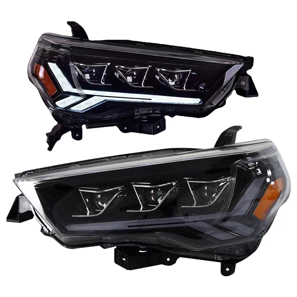 Пара автомобисветильник фар в сборе для Toyota 4runner 2014-2021 автомобильные передние фары Plug & Play Автомобильные светодиодные фары 
Пара автомобисветильник фар в сборе для Toyota 4runner 2014-2021 автомобильные передние фары Plug & Play Автомобильные светодиодные фары