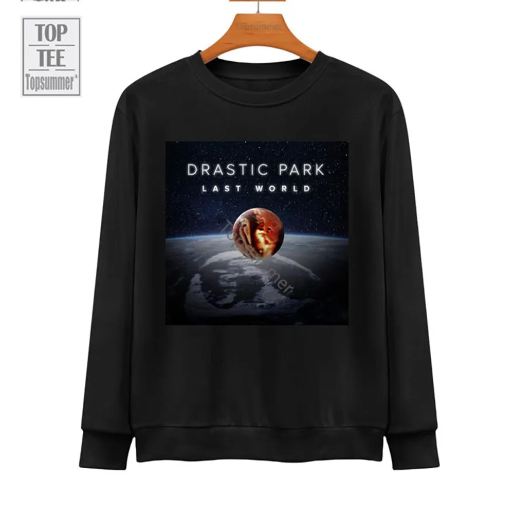 

Last World Album Sweatshirt Drastic Park Tour Hoodies Man Emo Streetwear Black Hoodie