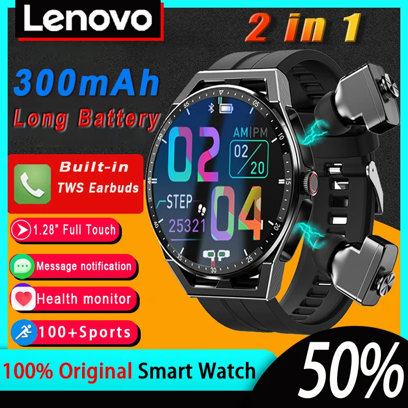 Новинка, Смарт-часы Lenovo 2 в 1, Встроенные наушники TWS, мужские и женские спортивные Смарт-часы с фитнес-трекером, браслет для мониторинга артериального давления
Новинка, Смарт-часы Lenovo 2 в 1, Встроенные наушники TWS, мужские и женские спортивные Смарт-часы с фитнес-трекером, браслет для мониторинга артериального давления