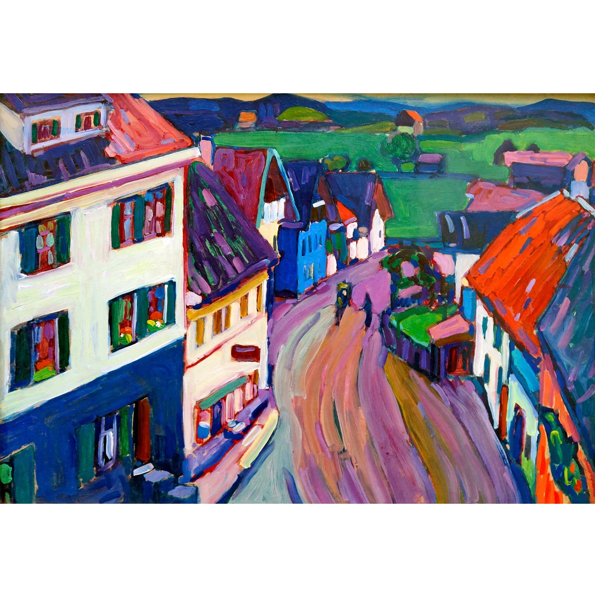 Wassily Kandinsky oil painting reproduction,View from the Grisbrow window, Hand painted landscape oil painting,Modern wall decor
Wassily Kandinsky oil painting reproduction,View from the Grisbrow window, Hand painted landscape oil painting,Modern wall decor
