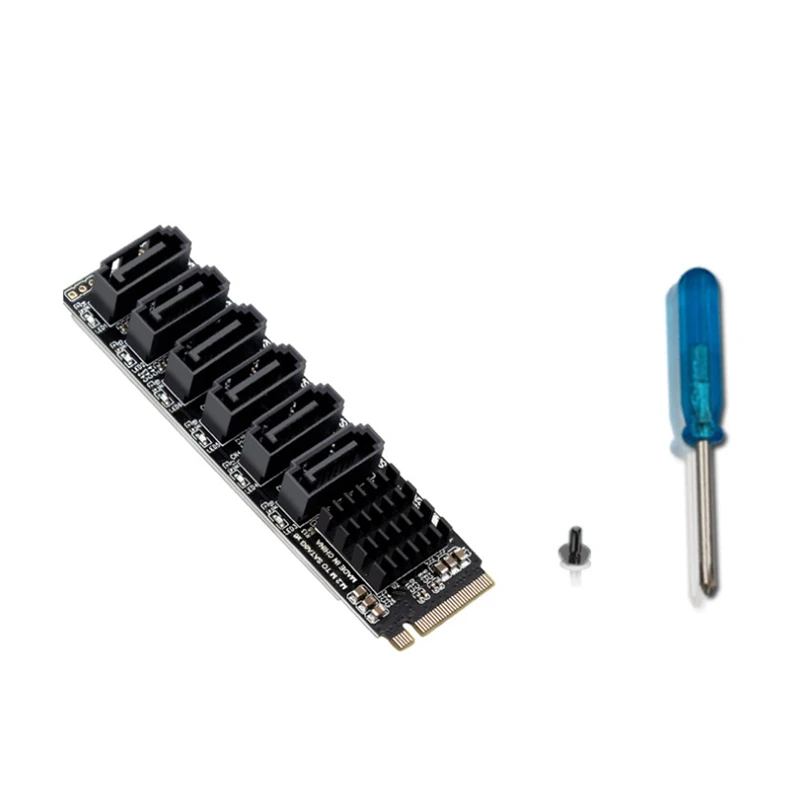 SATA Adapter Card Accessories 5 Port SATA3.0 Expansion Card For SATA III 6GB/S M.2 NVME Pcie Computer Expansion ASM1166
SATA Adapter Card Accessories 5 Port SATA3.0 Expansion Card For SATA III 6GB/S M.2 NVME Pcie Computer Expansion ASM1166