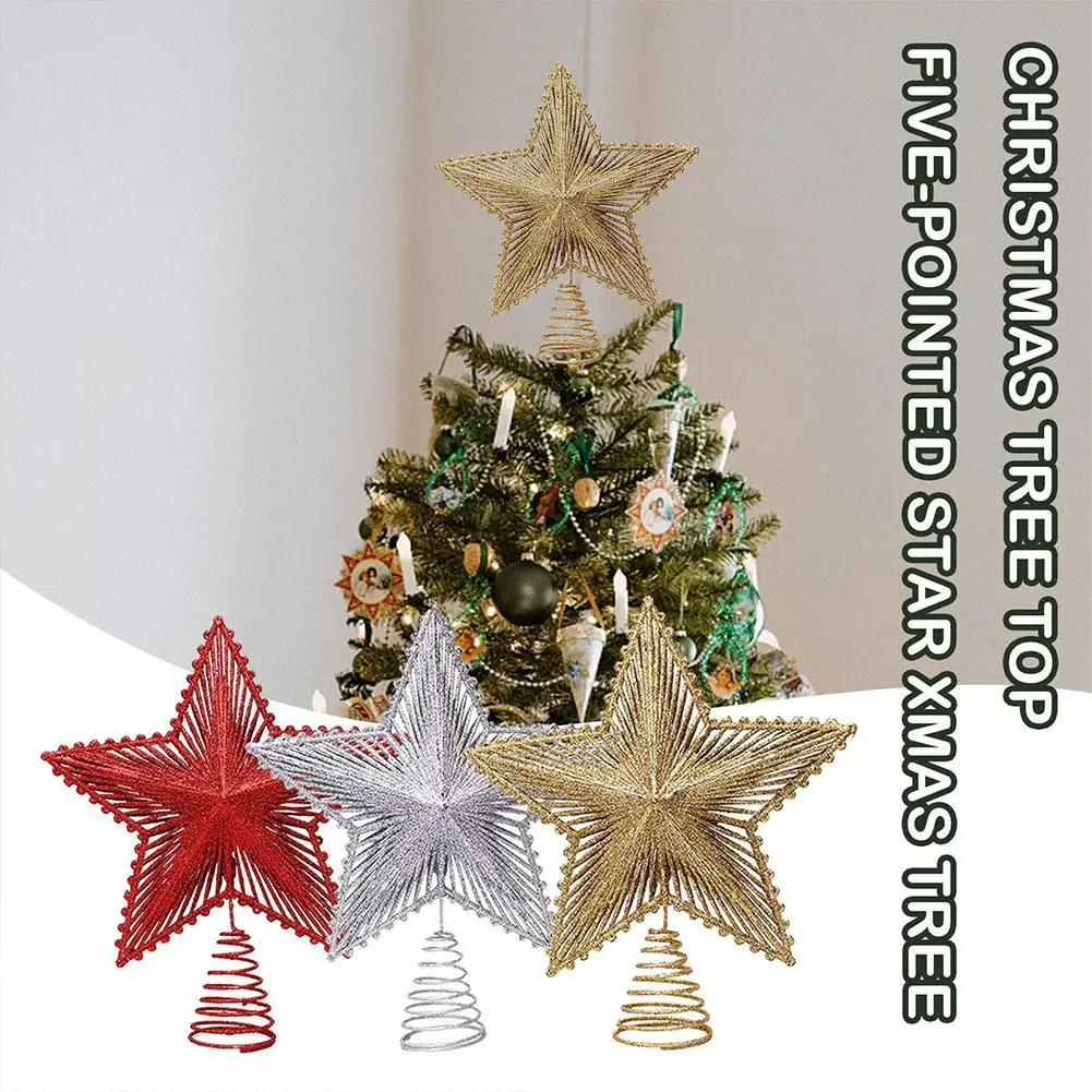 Christmas Tree Top Five-pointed Star Christmas Decorations Crafts Festive Quality Christmas Tree Sophisticated High Wire Pe C1H9
Christmas Tree Top Five-pointed Star Christmas Decorations Crafts Festive Quality Christmas Tree Sophisticated High Wire Pe C1H9