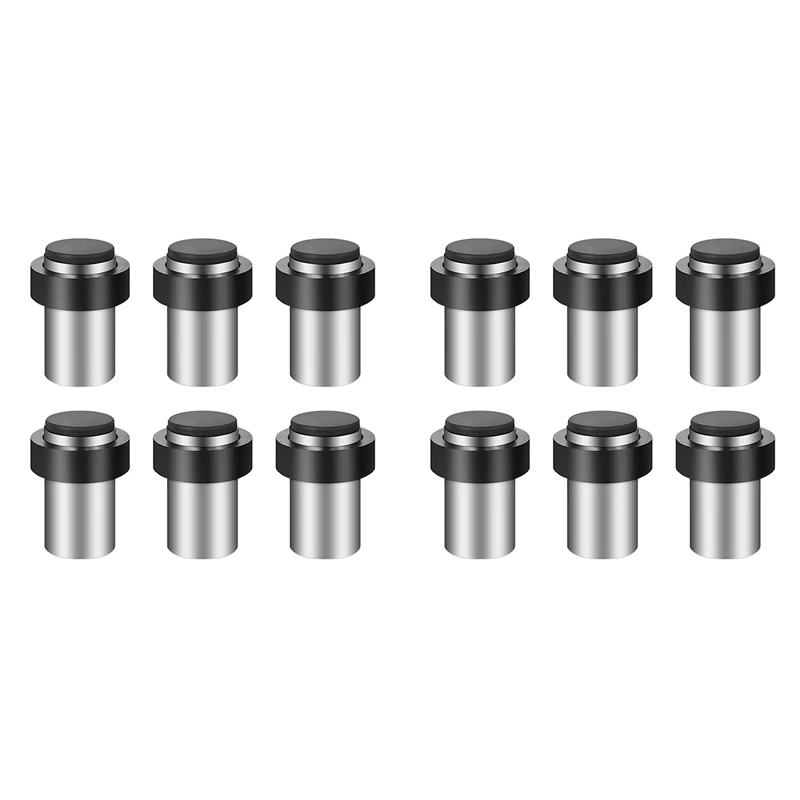 12Pieces Door Stops Floor Mounted Door Stopper Stainless Steel Cylindrical Floor Door Stop For Bottom Or Top Of Door
12Pieces Door Stops Floor Mounted Door Stopper Stainless Steel Cylindrical Floor Door Stop For Bottom Or Top Of Door