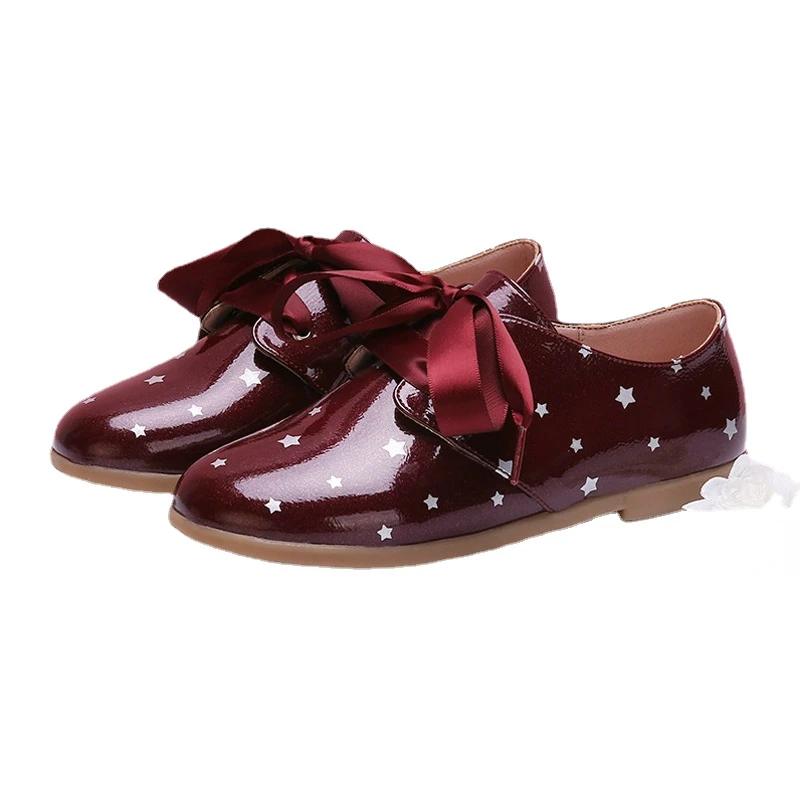 Girls Shiny Leather Ribbon Lace Up Oxford Toddler/Little/Big Kid Polka Dot Uniform School Flats Children Dress Shoes
Girls Shiny Leather Ribbon Lace Up Oxford Toddler/Little/Big Kid Polka Dot Uniform School Flats Children Dress Shoes