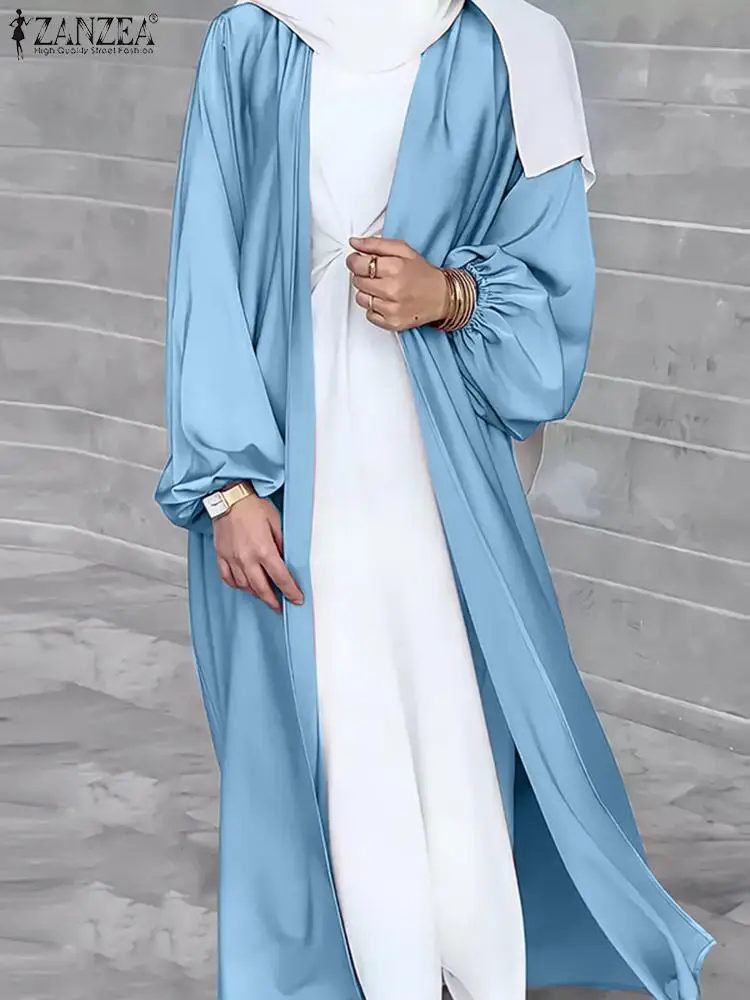 Винтажный кардиган ZANZEA Eid Mubarek, мусульманские стильные кимоно, женские свободные кимоно с пышными рукавами, Женская атласная одежда, абайя
Винтажный кардиган ZANZEA Eid Mubarek, мусульманские стильные кимоно, женские свободные кимоно с пышными рукавами, Женская атласная одежда, абайя