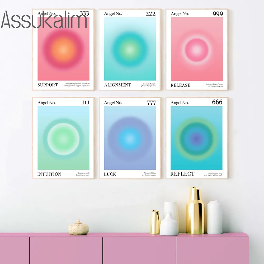 Angel Number Canvas Painting Abstract Painting Poster Aurora Halo Wall Paintings Nordic Wall Posters Living Room Decoration
Angel Number Canvas Painting Abstract Painting Poster Aurora Halo Wall Paintings Nordic Wall Posters Living Room Decoration