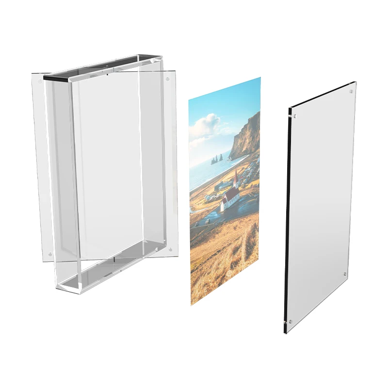 Modern Minimalist Acrylic Frame with Double-sided Rotating Frame and Swing Table
Modern Minimalist Acrylic Frame with Double-sided Rotating Frame and Swing Table
