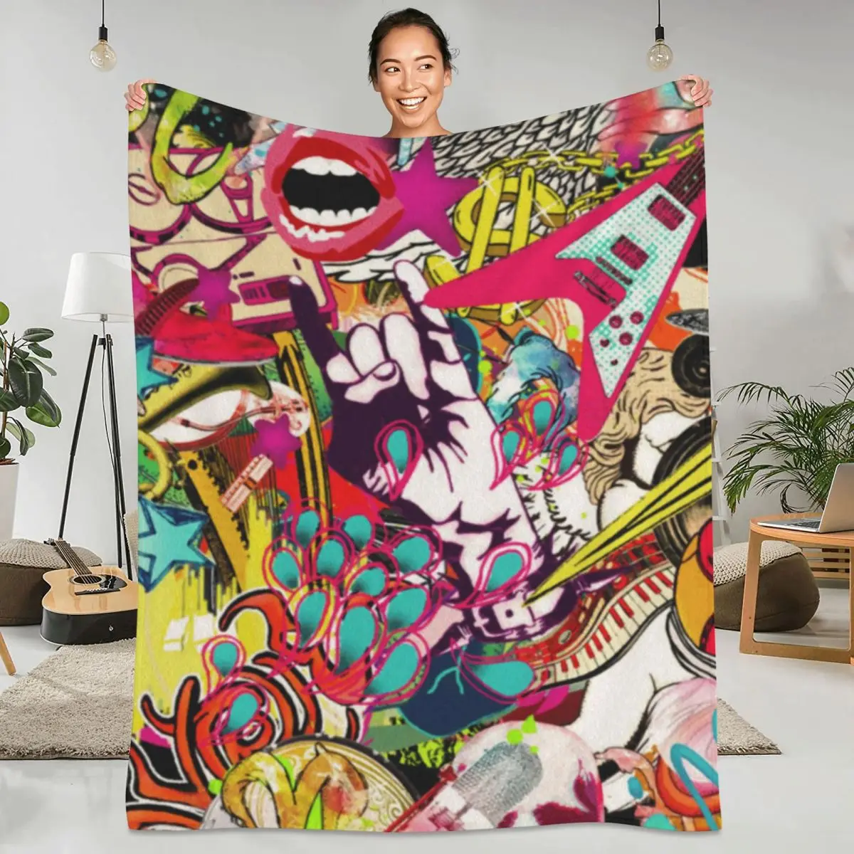 Kiss Band Flannel Blankets Quality Super Warm Hair Band Rock Metal Throw Blanket Spring Airplane Travel Outdoor Cute Bedspread
Kiss Band Flannel Blankets Quality Super Warm Hair Band Rock Metal Throw Blanket Spring Airplane Travel Outdoor Cute Bedspread