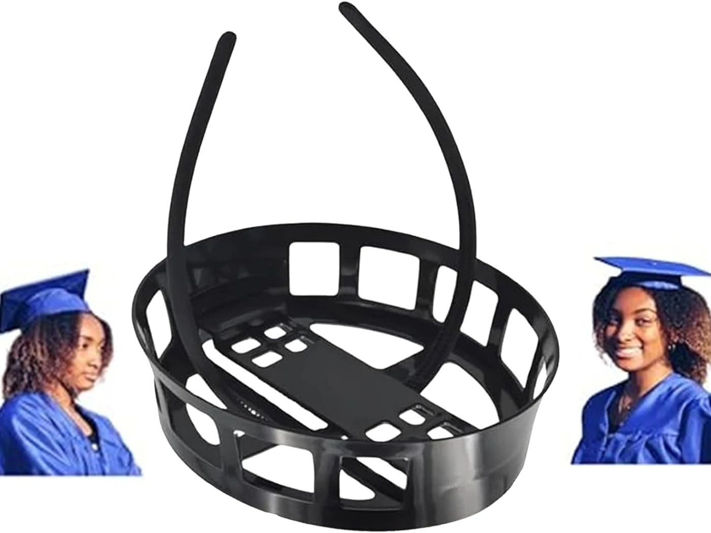 

Adjustable Grad Cap Remix Secures Headband Insert,Upgrade Inside Graduation Cap Don't Change Hair,Secure Hairstyle Unisex