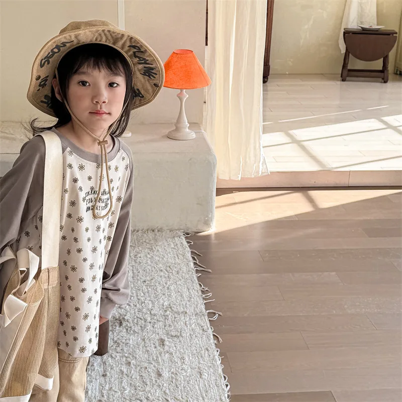 2025 Autumn New Children Long Sleeve T Shirts Cotton Boys Girls Versatile Bottoming Shirts Baby Casual Loose Tees Kids Clothes 8 S49dab4397b9643af82f45dd843f2b65bq
