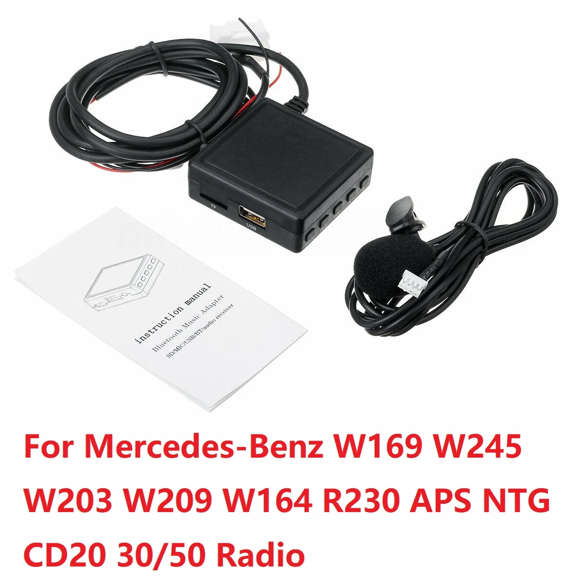 Car Radio Car Bluetooth 5.0 Audio AUX Cable Adapter MIC For Mercedes-Benz W169 W245 W203 W209 W164 R230 APS NTG CD20 30/50
Car Radio Car Bluetooth 5.0 Audio AUX Cable Adapter MIC For Mercedes-Benz W169 W245 W203 W209 W164 R230 APS NTG CD20 30/50