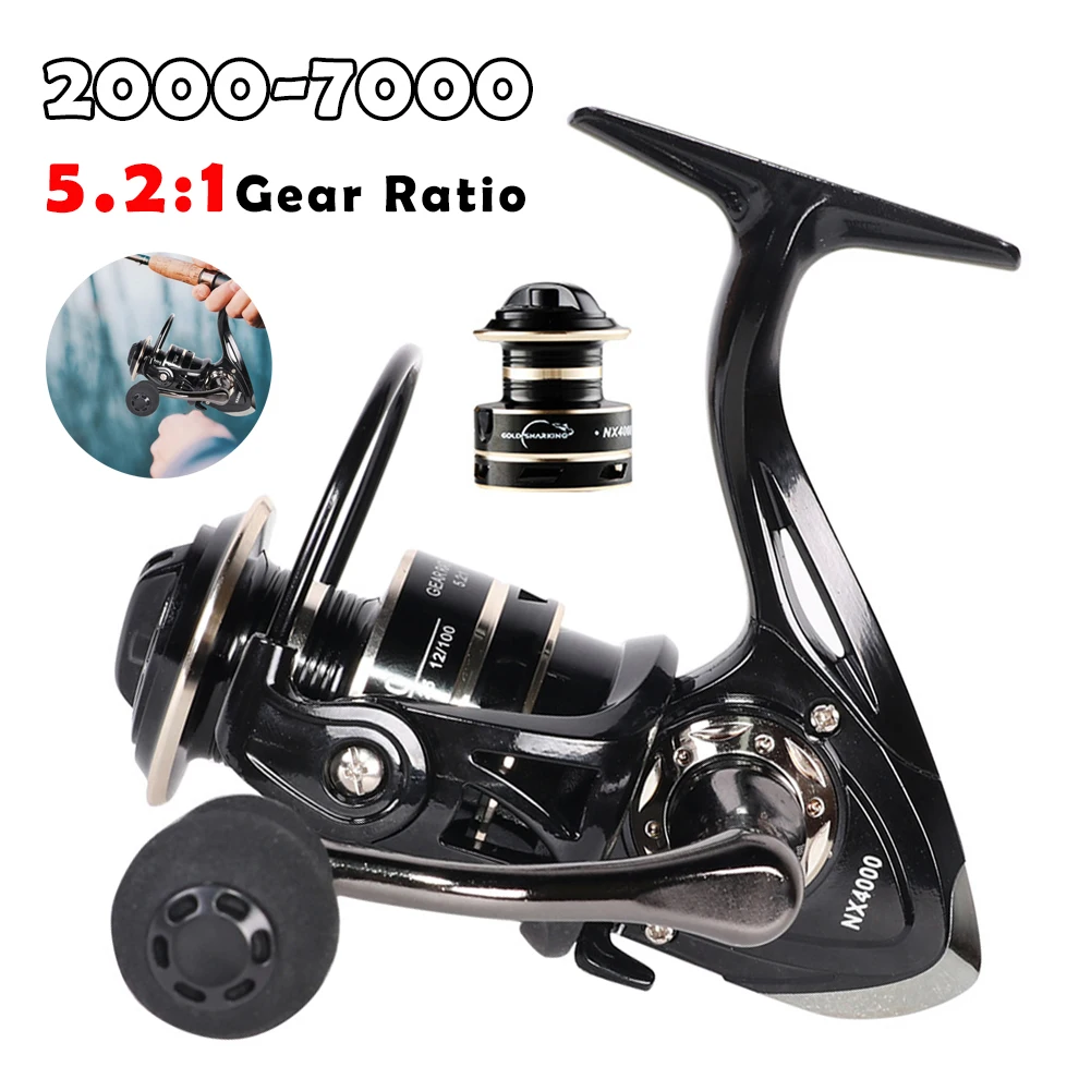 New Fishing Reel NX2000-7000 series Lightweight Metal Spinning Wheel Fishing Coil Shallow Spool Suitable Fishing Accessories
New Fishing Reel NX2000-7000 series Lightweight Metal Spinning Wheel Fishing Coil Shallow Spool Suitable Fishing Accessories