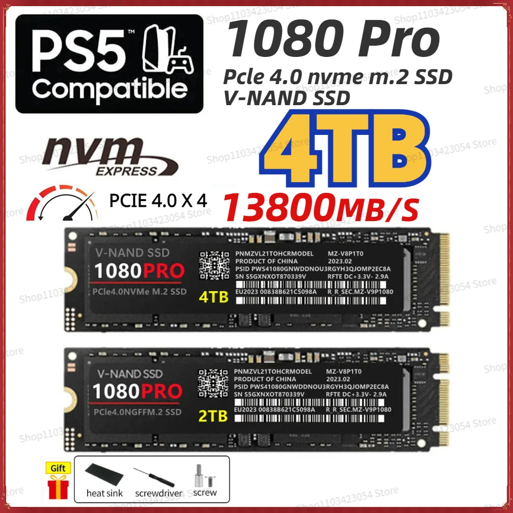 2024 990 Pro NVMe M2 ssd 2280 1TB 4TB hdd Hard drive M.2 SSD Hard Disk m2 2280 SATA 1080 pro NGFF Hard Drive For laptop PC PS5
2024 990 Pro NVMe M2 ssd 2280 1TB 4TB hdd Hard drive M.2 SSD Hard Disk m2 2280 SATA 1080 pro NGFF Hard Drive For laptop PC PS5
