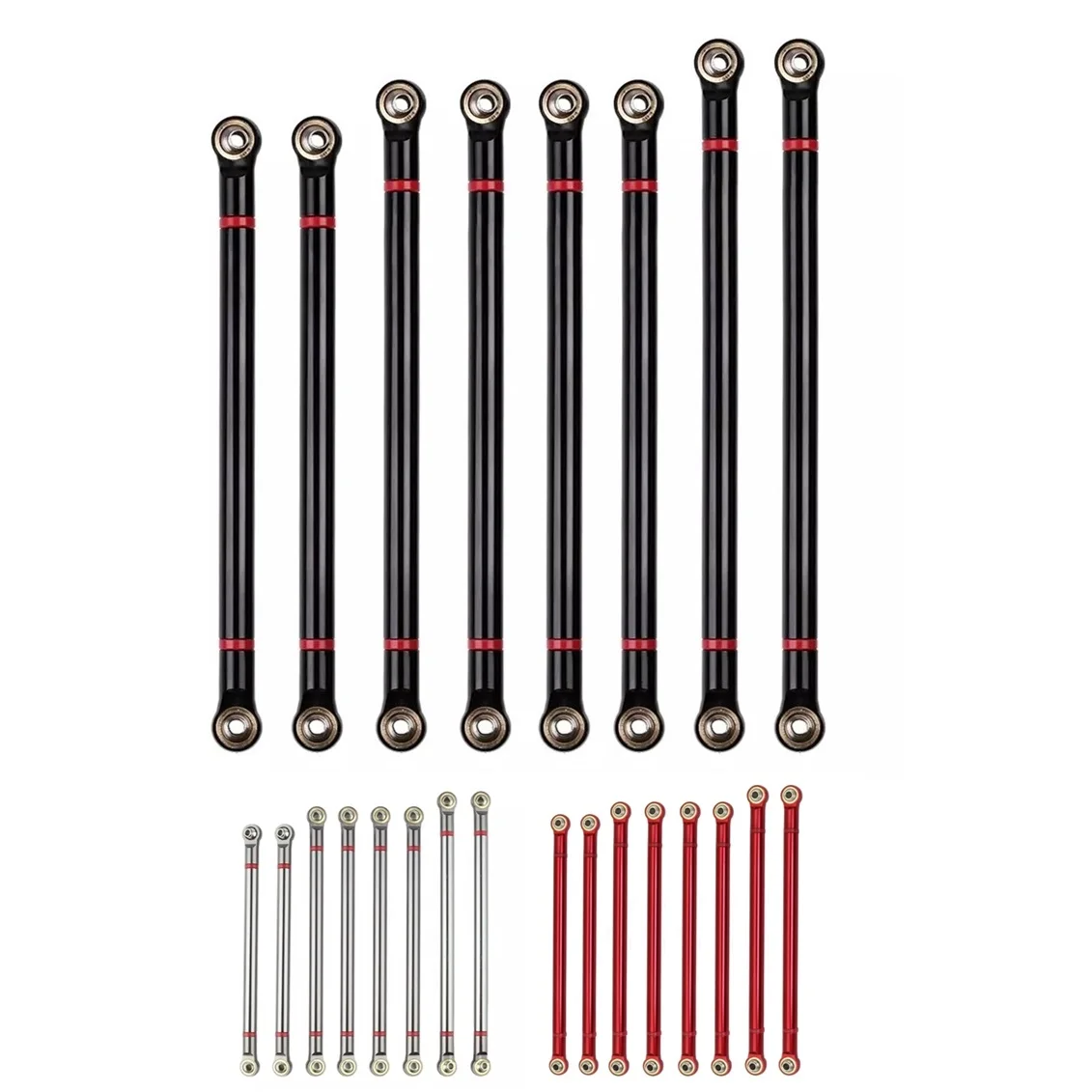 8pcs 313mm Wheelbase Metal Pull Rod Link Rod Linkage for Axial SCX10 1/10 RC Crawler Car Upgrade Parts
8pcs 313mm Wheelbase Metal Pull Rod Link Rod Linkage for Axial SCX10 1/10 RC Crawler Car Upgrade Parts