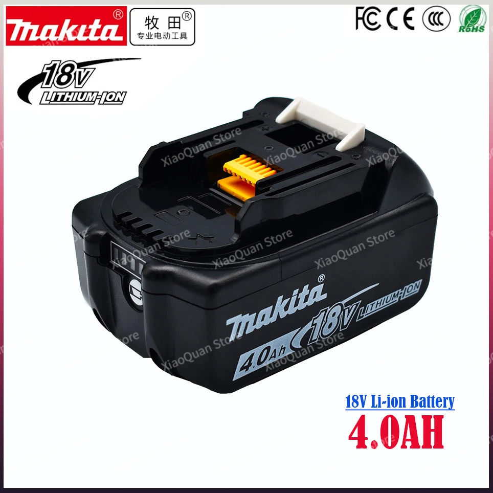 Makita 18V 4.0Ah Original With LED lithium ion replacement LXT BL1860B BL1860 BL1850 Makita rechargeable power tool battery
Makita 18V 4.0Ah Original With LED lithium ion replacement LXT BL1860B BL1860 BL1850 Makita rechargeable power tool battery