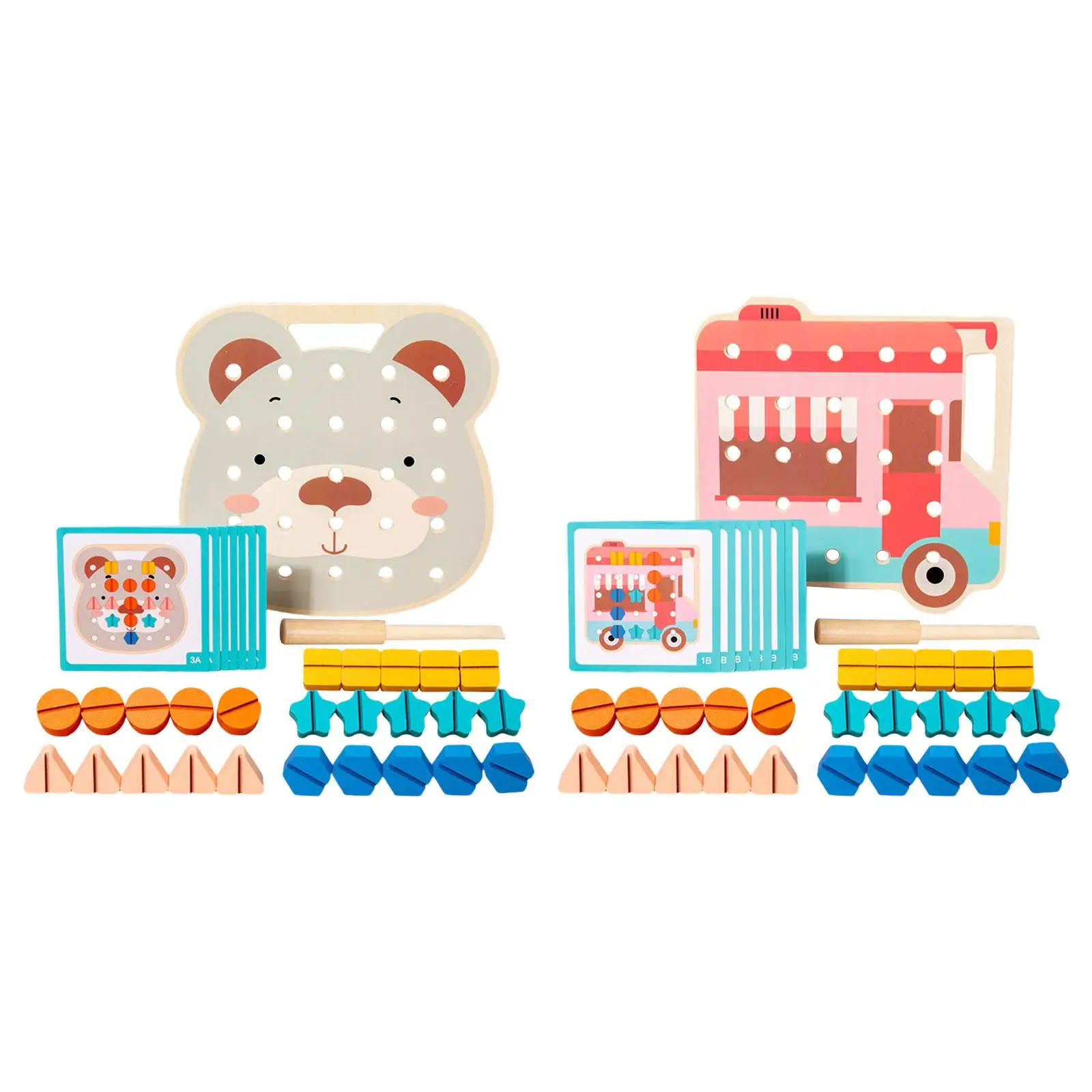Wooden Screw Matching Games Puzzle Toy Early Educational Toy Basic Skills Montessori for Preschool Toddlers Kids Birthday Gifts
Wooden Screw Matching Games Puzzle Toy Early Educational Toy Basic Skills Montessori for Preschool Toddlers Kids Birthday Gifts