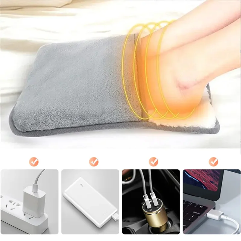 Winter Electric Foot Heating Pad USB Charging Soft Plush Washable Foot Warmer Heater Improve Sleeping Household Foot Warming Mat 
Winter Electric Foot Heating Pad USB Charging Soft Plush Washable Foot Warmer Heater Improve Sleeping Household Foot Warming Mat