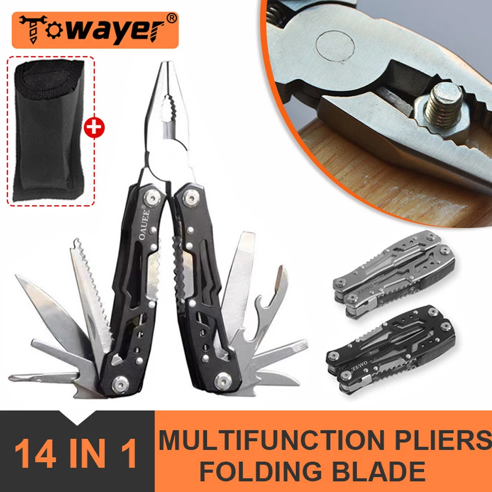 

Multifunction Pliers Army Knives Cover Bags Portable Folding Blade Multi-tool Pocket Knife Pliers Outdoor Camping Emergency Tool
