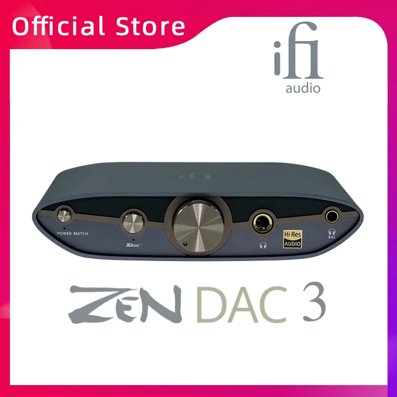 

iFi ZEN DAC 3 Digital Music Balanced USB Audio Decoding Headphone Amplifier Desktop Digital Analog Converter DAC MQA DSD512