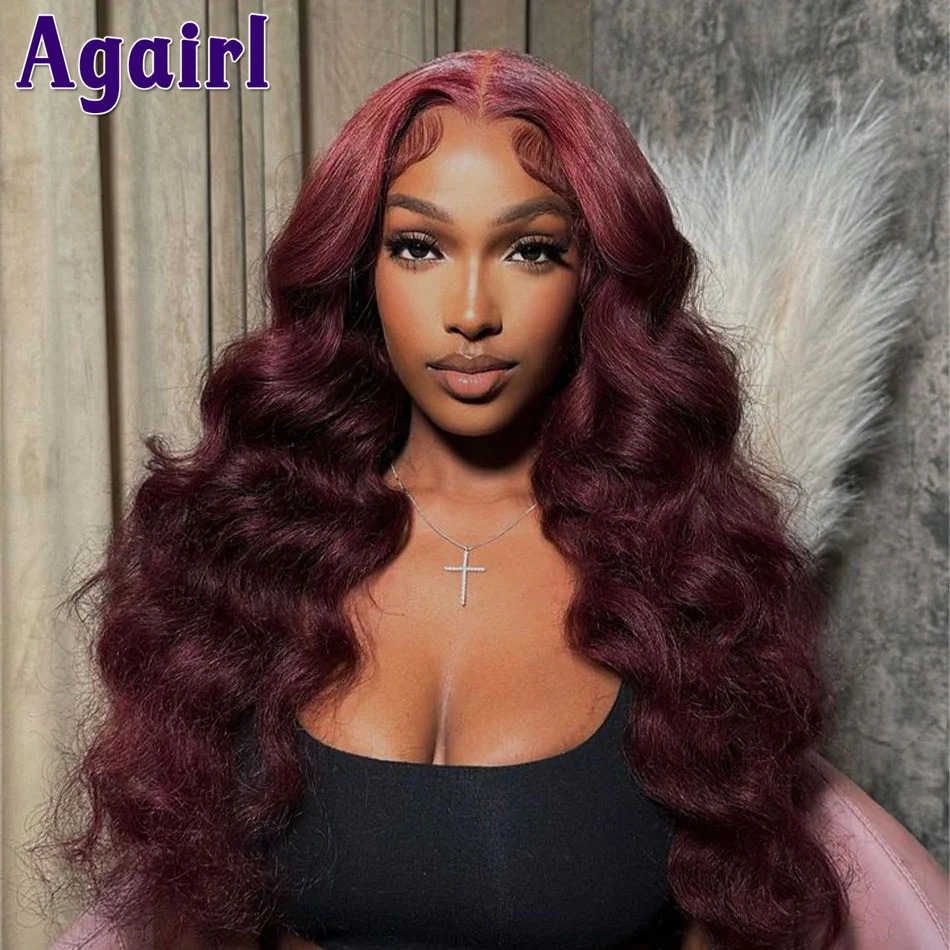 Dark 99J Glueless 13X4 Lace Front Human Hair Wig Loose Wave 13x6 Transparent Full Lace Frontal Wig Burgundy 5X5 Lace Closure Wig 
Dark 99J Glueless 13X4 Lace Front Human Hair Wig Loose Wave 13x6 Transparent Full Lace Frontal Wig Burgundy 5X5 Lace Closure Wig