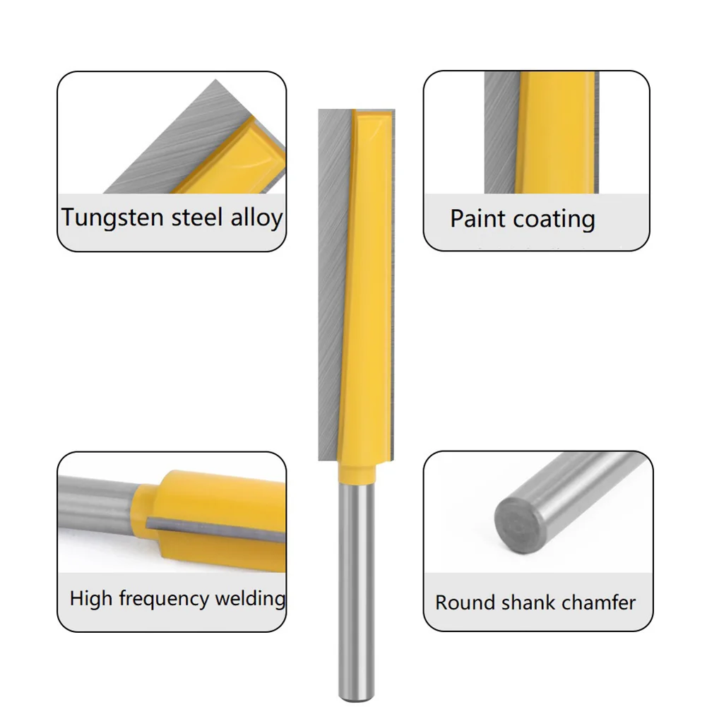 Brand New Router Bit 8mm Replacement Shank Spare Parts Straight Router Bit Wood Cleaning Woodworking Accessories
Brand New Router Bit 8mm Replacement Shank Spare Parts Straight Router Bit Wood Cleaning Woodworking Accessories