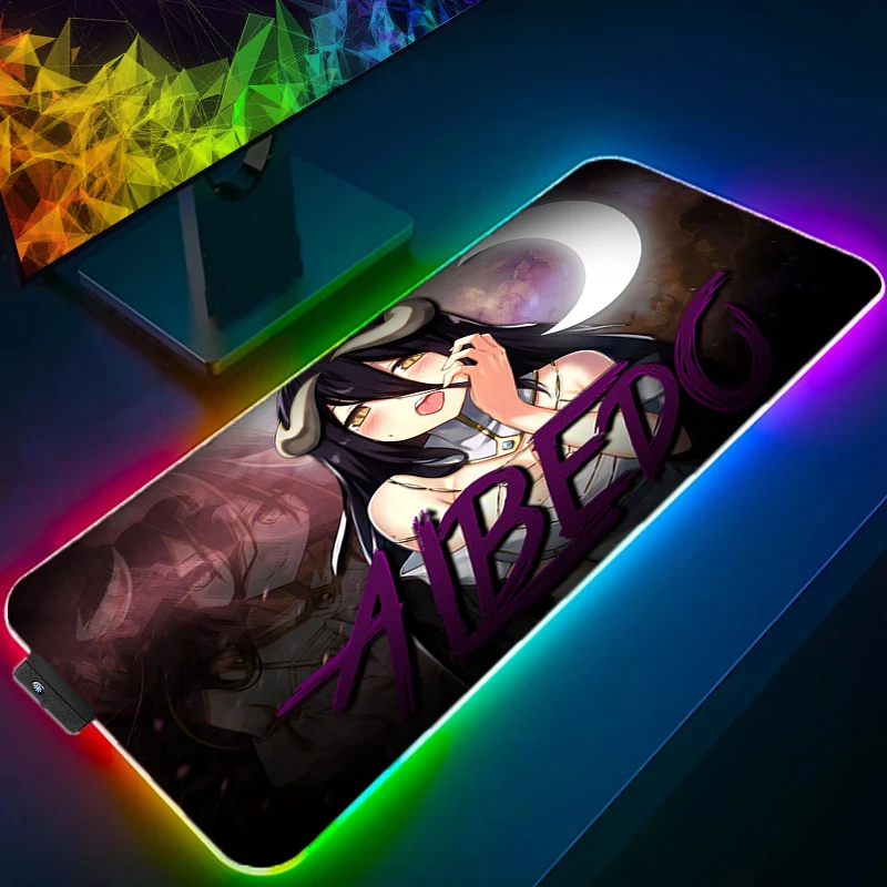 Albedo Anime Large Mouse Pad RGB Laptop Game Kawaii Girl Rubber Mat Pc Accessories Gaming Deskmat Keyboard LED Backlit Mousepad
Albedo Anime Large Mouse Pad RGB Laptop Game Kawaii Girl Rubber Mat Pc Accessories Gaming Deskmat Keyboard LED Backlit Mousepad
