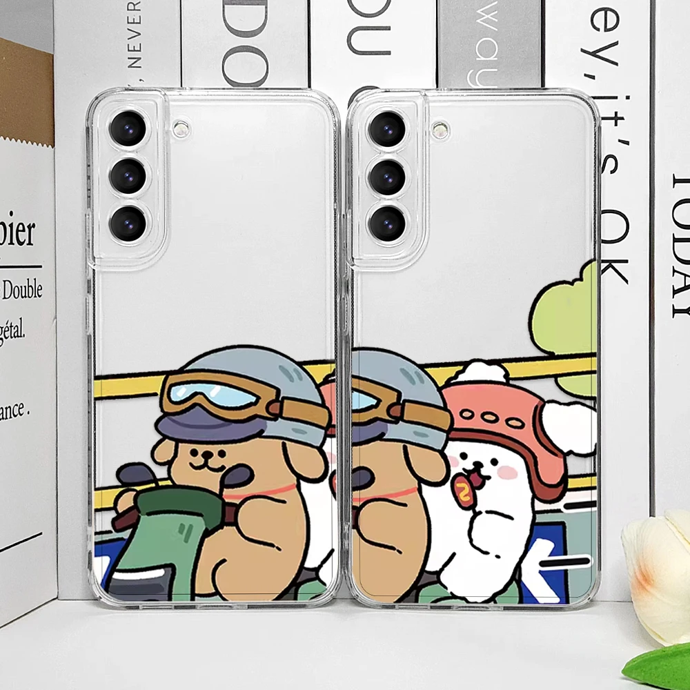 Funny Driving Dog Couples Clear Phone Case for Samsung A55 A54 A53 A51 A70 A32 A31 A13 5G Ultra Soft Cover Cartoon Animal Fundas Funny Driving Dog Couples Clear Phone Case for Samsung A55 A54 A53 A51 A70 A32 A31 A13 5G Ultra Soft Cover Cartoon Animal Fundas