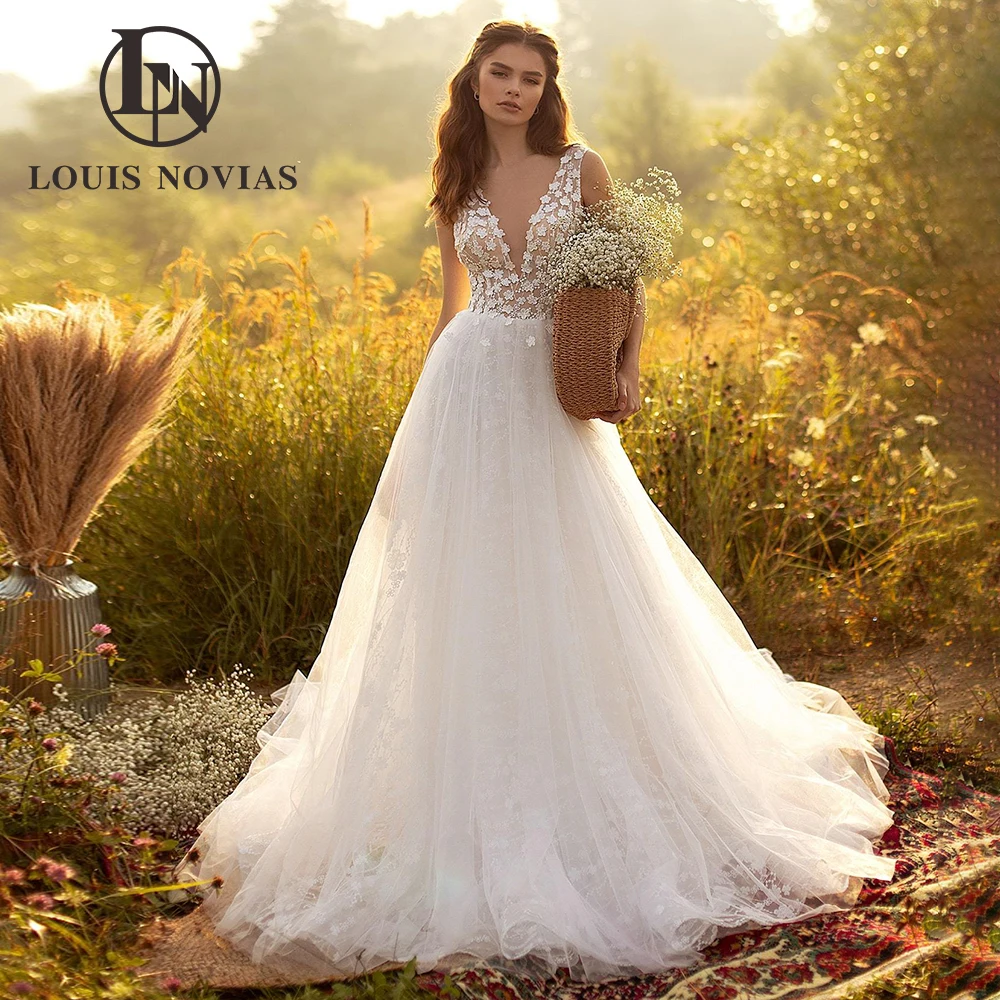 Женское свадебное платье без рукавов LOUIS NOVIAS, белое платье с V-образным вырезом и открытой спиной, ТРАПЕЦИЕВИДНОЕ ПЛАТЬЕ со шлейфом, лето 2023
Женское свадебное платье без рукавов LOUIS NOVIAS, белое платье с V-образным вырезом и открытой спиной, ТРАПЕЦИЕВИДНОЕ ПЛАТЬЕ со шлейфом, лето 2023