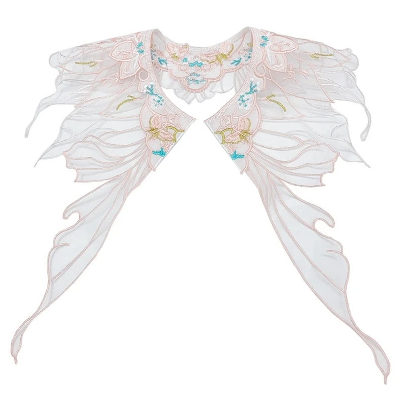 

Lace Floral Collar Elegant Chinese Hanfu Collar Elegant Butterfly Yunjian Shawl