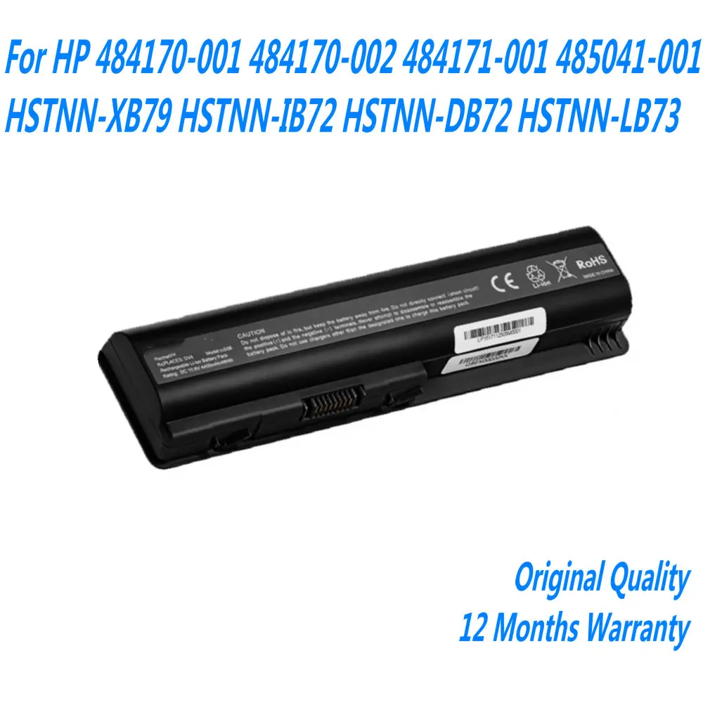

NEW 47WH EV06 Laptop Battery For HP 484170-001 484170-002 484171-001 485041-001 HSTNN-XB79 HSTNN-IB72 HSTNN-DB72 HSTNN-LB73
