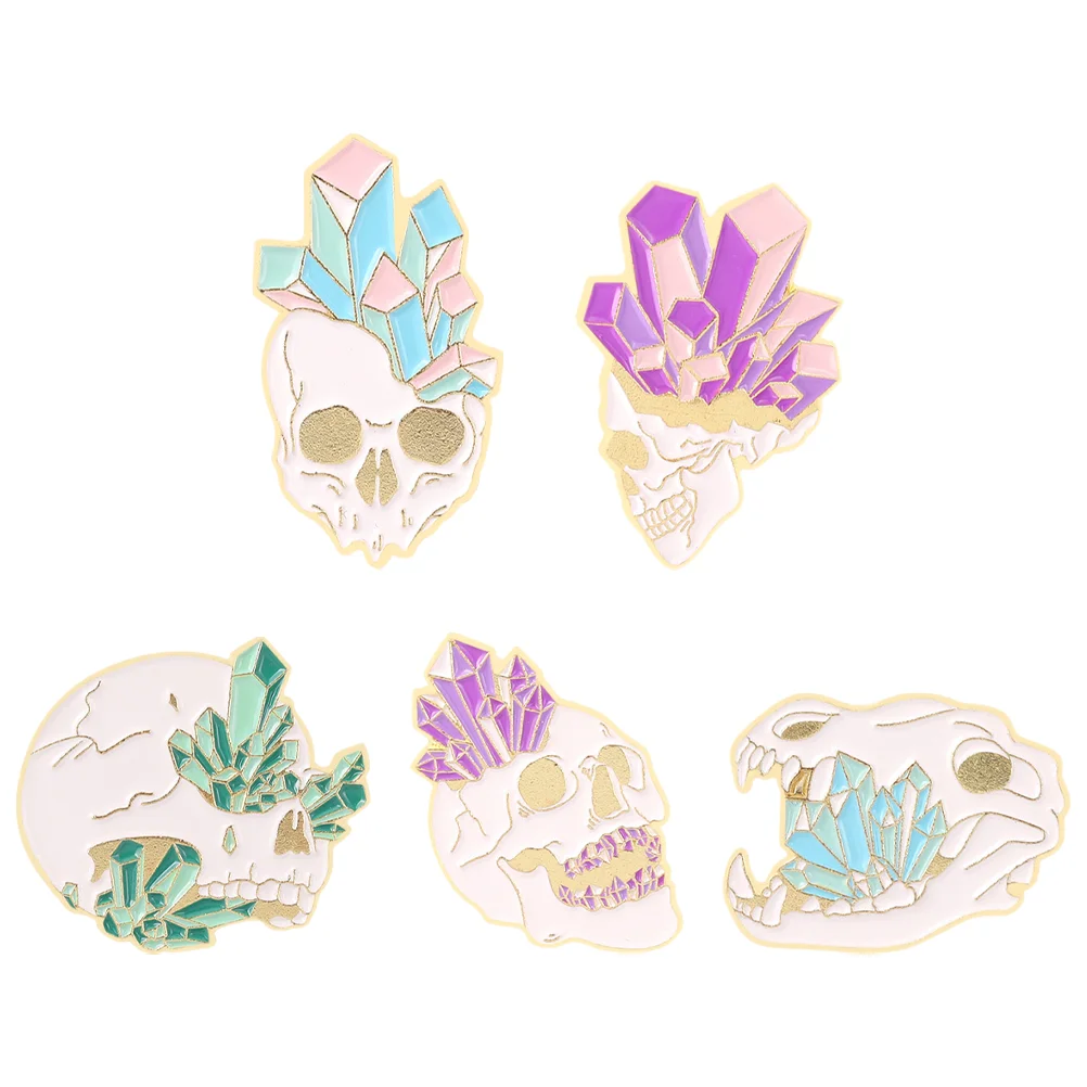 5pcs Skull Brooches Clothes Label Pin Decorative Brooches Creative Backpack Brooches for Shawl Suit
5pcs Skull Brooches Clothes Label Pin Decorative Brooches Creative Backpack Brooches for Shawl Suit