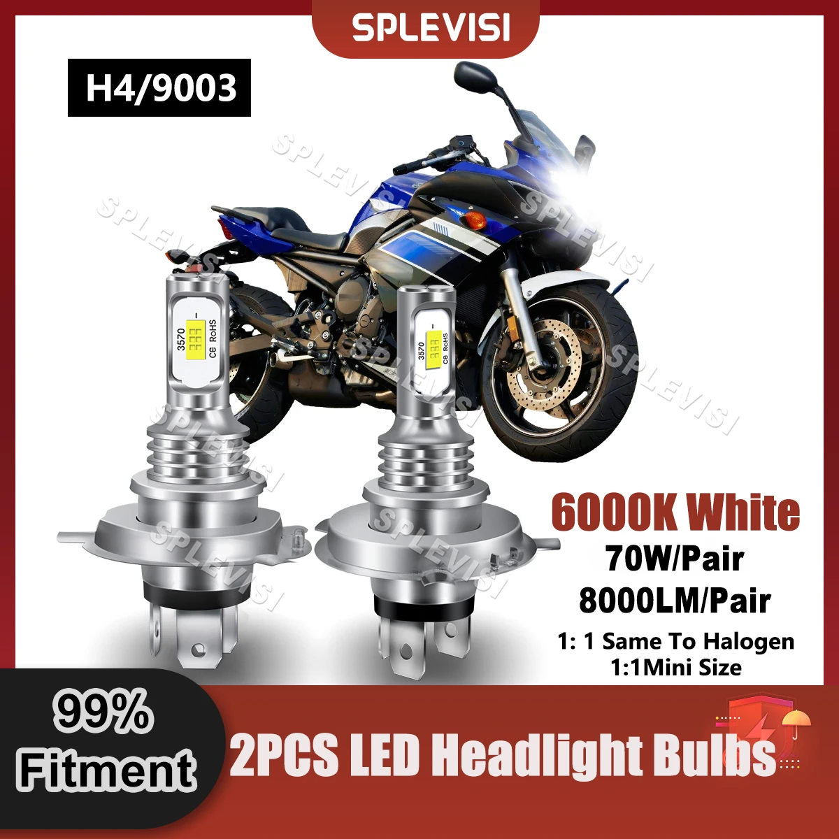 Plug And Play H4/9003 LED Headlight Bulbs For Yamaha FZ6R 2009 2010 2011 2012 2013 2014 2015 2016 2017 Replace Moto Light
Plug And Play H4/9003 LED Headlight Bulbs For Yamaha FZ6R 2009 2010 2011 2012 2013 2014 2015 2016 2017 Replace Moto Light
