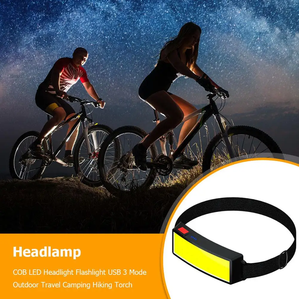Portable Outdoor Headlight COB LED Flashlight USB Charging Camping Hiking Torch
Portable Outdoor Headlight COB LED Flashlight USB Charging Camping Hiking Torch