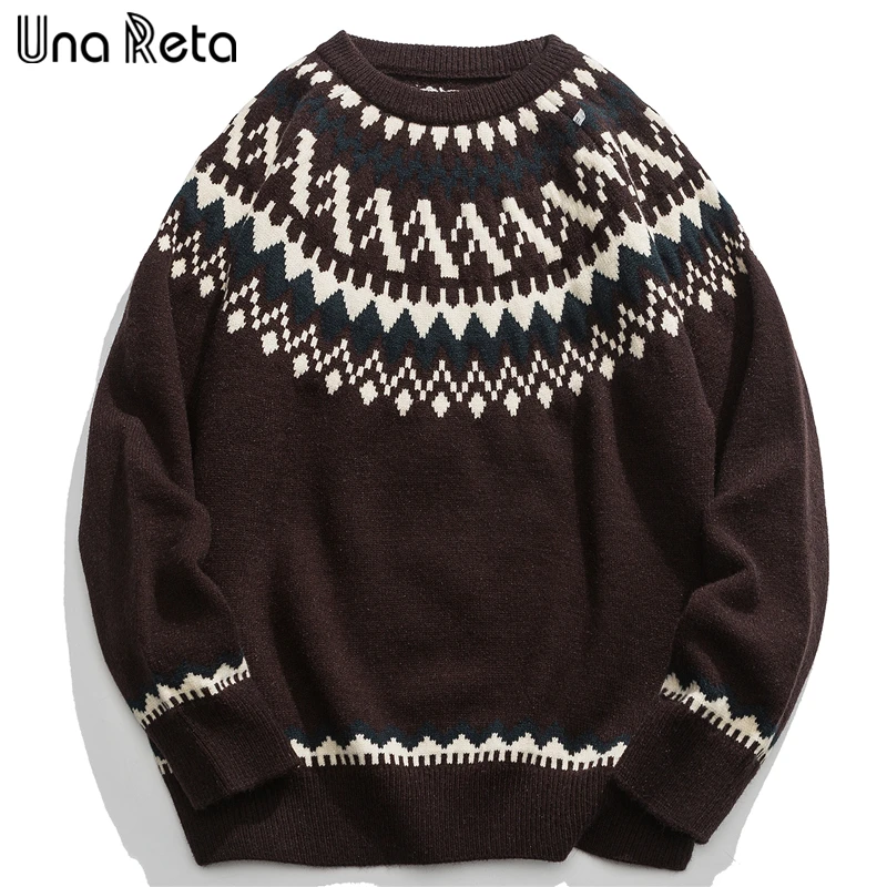 Una Reta Harajuku Men's Sweater Autumn Winter Streetwear Hip Hop Jacquard Unisex Knitwears Pullover Warm Sweaters
Una Reta Harajuku Men's Sweater Autumn Winter Streetwear Hip Hop Jacquard Unisex Knitwears Pullover Warm Sweaters