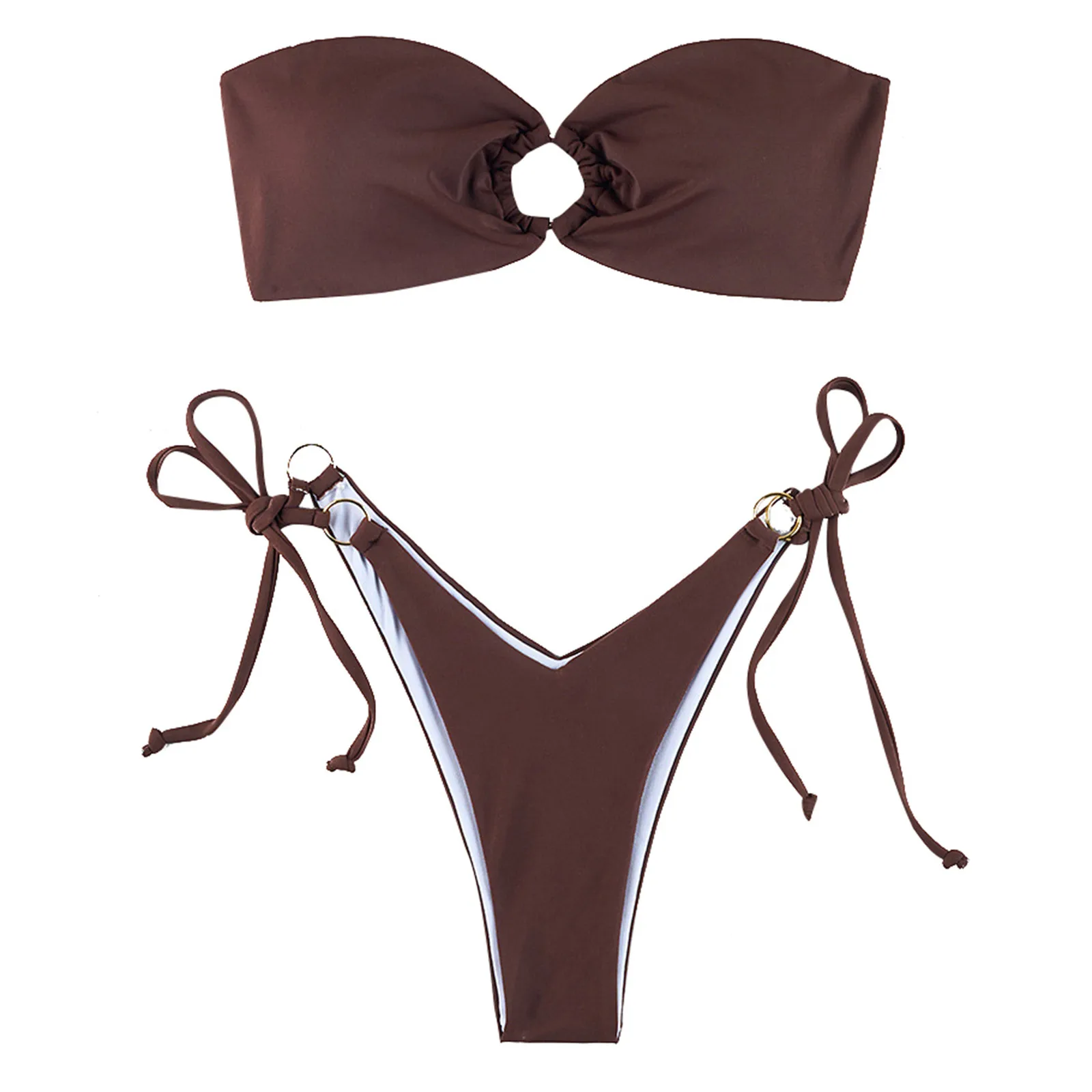 Swimsuit 2024 Trendy Summer New Swimwear Bikini Fashion Sexy Bustier Circle Gathering Tie Bikini Women's Two Piece Swimsuit
Swimsuit 2024 Trendy Summer New Swimwear Bikini Fashion Sexy Bustier Circle Gathering Tie Bikini Women's Two Piece Swimsuit