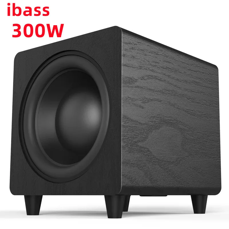 

Ibass 10-дюймовый Мощный сабвуфер 300 Вт, портативный компьютерный динамик для домашнего кинотеатра, цифровая передача, качество звука без потерь