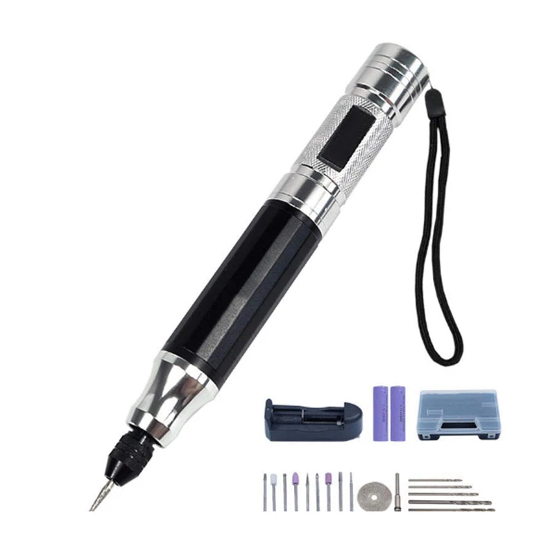 

Retail Engraving Pen Engraver Mini Charging Electric Polishing Pen Diy Precision Pen Rotating Tool Grinding Accessories Set For